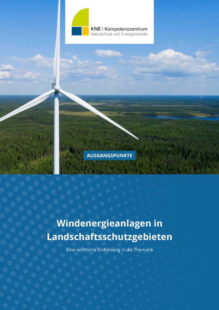 Windenergieanlage und Landschaft