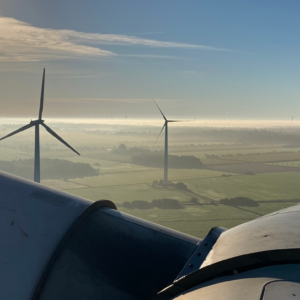 Luftbild Windenergieanlagen, Foto: Holger Ohlenburg